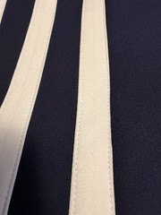 Women&rsquo;s Navy/White Striped Sweetheart Sleeveless Bodycon Mini Dress