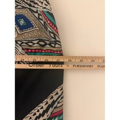 Mossimo Womens Small Strapless Popover Maxi Dress Black Geometric Tribal Print
