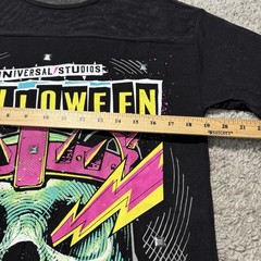 Universal Studios Halloween Horror Nights Dress Mesh Skull Oversized Tee XS