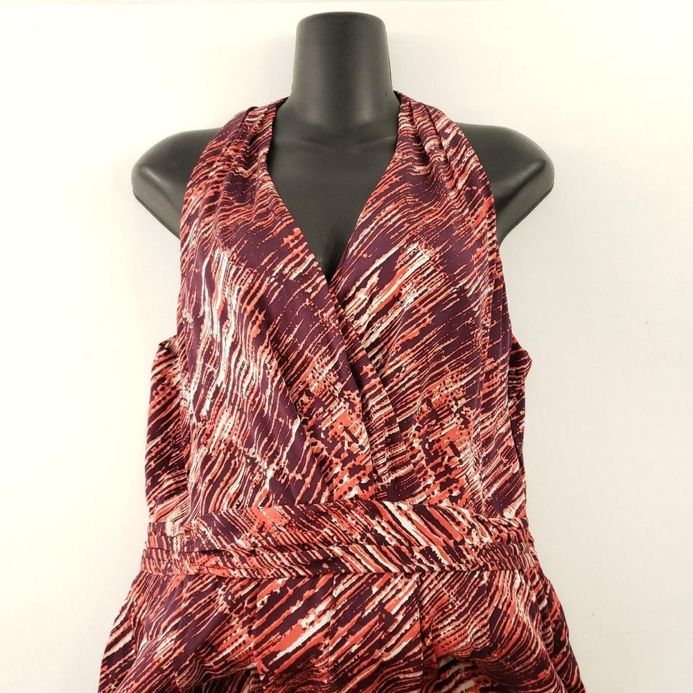 Classiques Entier Midi Dress Womens red, maroon Abstract Artsy Boho Classy