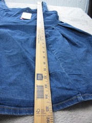 Cider Mini Dress Womens Size. 2XL Blue Denim Sleeveless w/ Back Zipper