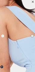 Whistles Blue Backless Gown with Bow Tie Detail Size US2 NEW