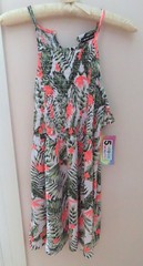 NWT 5 MORE MINUTES Plus Size 3X Womens Dress w Tropical Flower Pattern