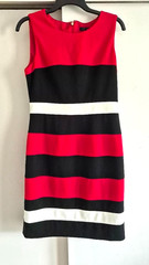 Tommy Hilfiger Sleeveless Summer Dress in Red, White & Blue Stripe Size 10