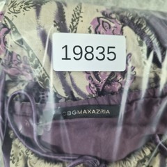 BCBG Max Azaria Dress Womens 6 Purple Floral Cottagecore Boho Fairy Whimsical