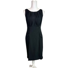 Kay Unger Women’s Classic Black Sleeveless Flattering Formal Party Dress Size 8