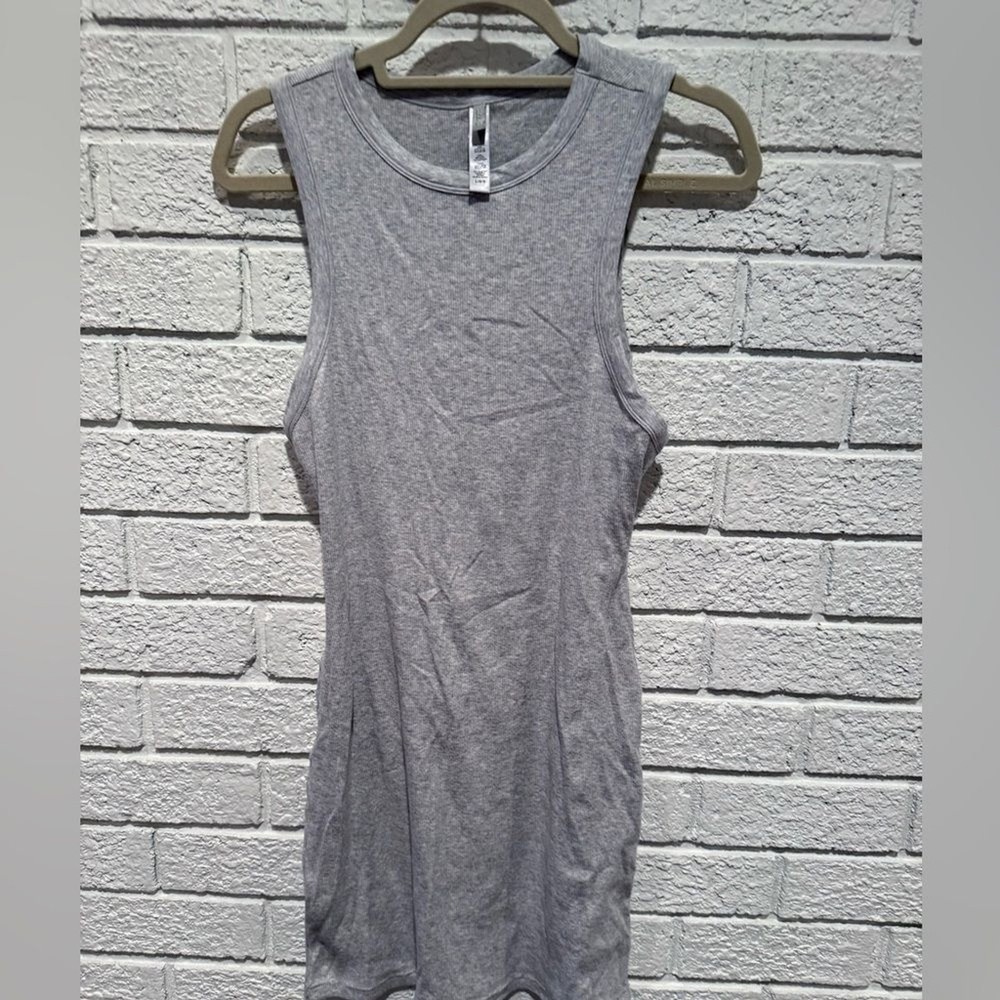 Skims Light Grey Racerback Tank Dress