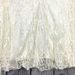 David Rose Vintage Lace Romantic Feminine Ruffle Hem Sleeveless Maxi Dress 30