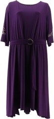 Antthony Elda Collection Embroidered Midi Dress Aubergine M NWOT (943)