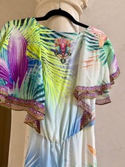 Camilla Silk South Beach Ruffle Wrap Dress Sz Small