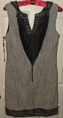 Karl Lagerfeld Paris Women&rsquo;s Gray White Black Tweed Dress Size 4 $235 NWT