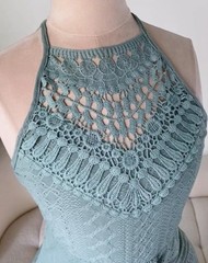 WOMEN&rsquo;S SUMMER HALTER DRESS HOLLOW OUT A LINE VACATION DRESS