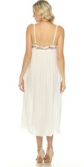 Johnny Was Ojai Embroidered Sleeveless Midi Dress Boho Chic CSW2021-A NEW