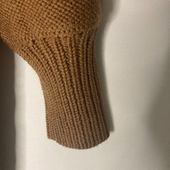 Revolve Michael Costello Celestia Off Shoulder Cable Knit Dress Tan Size Small