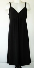Fylo by Nylon Black Braided Strap Knee-Length Twisted Neck Poly/Spandex Dress M
