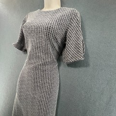 Banana Republic Textured Knit Midi Dress UK 12 Workwear Smart Casual Wiggle