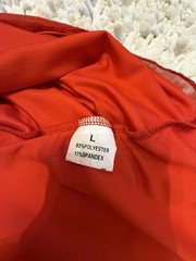 Red Strapless Ruched Asymmetric Solid Mini Dress Short Sleeveless Pullover L