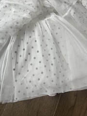 NWT Needle & Thread White Polka Dot Evelyn Backless Micro Mini Dress 4 #xh