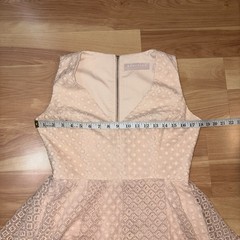 Keepsake The Label $275 Last Dance Eyelet In Soft Peach A Line Dress Size Large