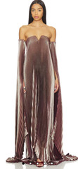 L&rsquo;idee evening gown with drama sleeves Floor length-size 12