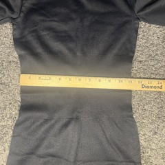 Black Oqq Tummy Control Long Sleeve Dress Thumb Holes Mock Turtleneck Small