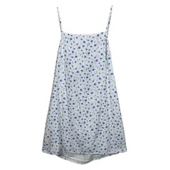 American Eagle Blue Floral Open Back Bow Tie Sundress XL Cottagecore Midi Dress