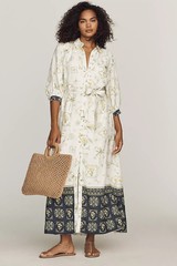 Anthropologie – Mona Linen Shirt Dress by Maeve