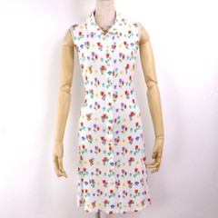 Vintage Versace Italy 42 US6 Signature Summer Floral Medusa Dress Clothing.