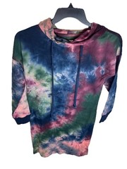 Stitch drop Hoodie Dress Tie Dye Size Small NWT
