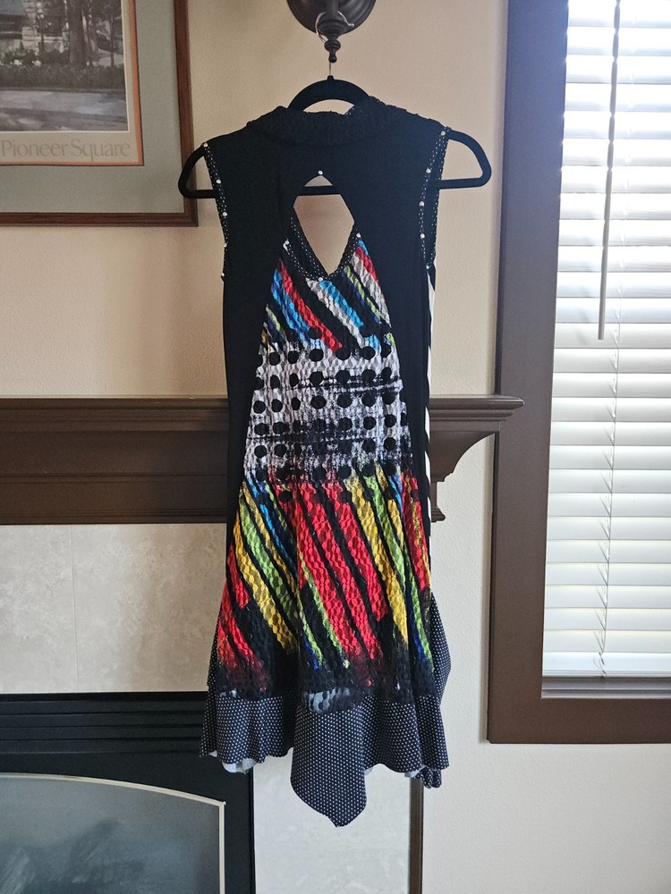 Tango Mango Sleeveless Lace V Neck Knee Length Dress, S, *Excellent Condition*
