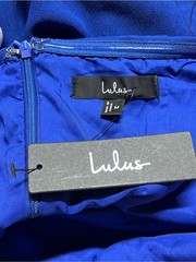 Lulus Compelling Style Royal Blue Strapless A-Line Maxi Dress Size M NWT