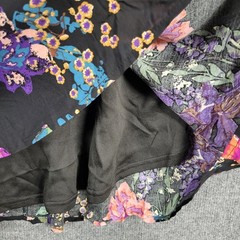NWT Andree by UNIT Black Floral Romantic Feminine Babydoll Mini Dress SIZE 1X