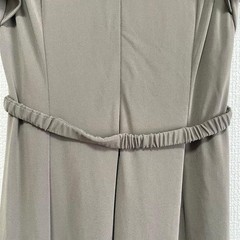 ANAYI Flare Dress Belt Chiffon A-line Gray Size 36 Used