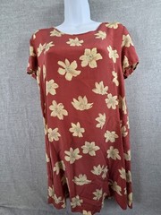 Putumayo 100% Silk Shift Mini Dress S Vintage 1990s Floral Cottagecore Fairy