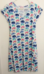 FRESH PRODUCE COTTON FISH VACATION CRUISE AMELIA V-Neck DRESS Size XS Colorful