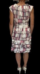 Marc Marc Jacobs Multi Color Elastic Neck Ruffle Tiered Sleeveless Modal Dress M
