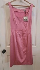 Zac Posen Structural Sleeveless Fitted Sheath Dress Bubble Gum Size 10 Wedding