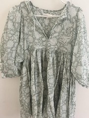 Daughters Of India Dress Kyra Jade Size XS Mini boho green cotton summer