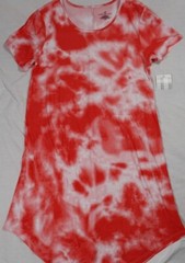 NWT! Women&rsquo;s Red Tie Dye BOBBIE BROOKS Stretch Summer Sundress Dress Pick Size!