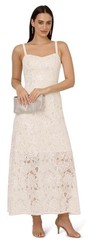 Adrianna Papell Women’s Sequin Lace Ankle Dress, Ivory, Size 10