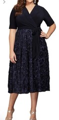 alex evenings dress size 14 womens