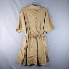 Banana Republic Linen Dress Womens Extra Large Biege Safari Lined Lightweight
