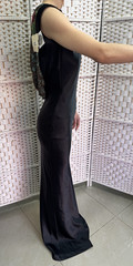 Michal Negrin Elegant Full length Black And Floral Dress Size – XS – NWT
