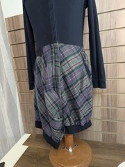 Sandwich Tarten Dress Ladies Asymmetrical Soft Button Up Summer Holiday UK Sm