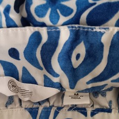Destination 365 Reg Printed Flutter Sleeve Self Belted Dress, Blue Sz M a641422