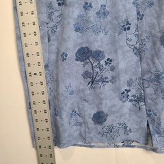 NWT Pink Republic Juniors Md Blue Floral Puff Sleeve Mini Dress Retro Peasant