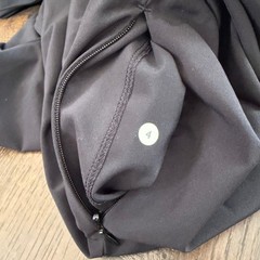 Lululemon City Summer Dress 4 Black Open Back Cutout Mini W8604S Tennis Golf