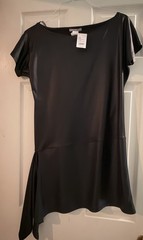 Sarah Pacini Faux-leather Mini dress