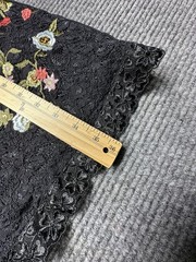 Karl Lagerfeld Paris Dress Womens 4 Black Floral Lace Sheath Knee Length