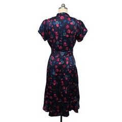 Marc Jacobs Silk Floral Print Short Sleeve Midi Dress Size 6